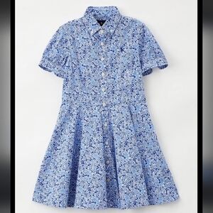 Ralph Lauren Blue Floral Kids Dress